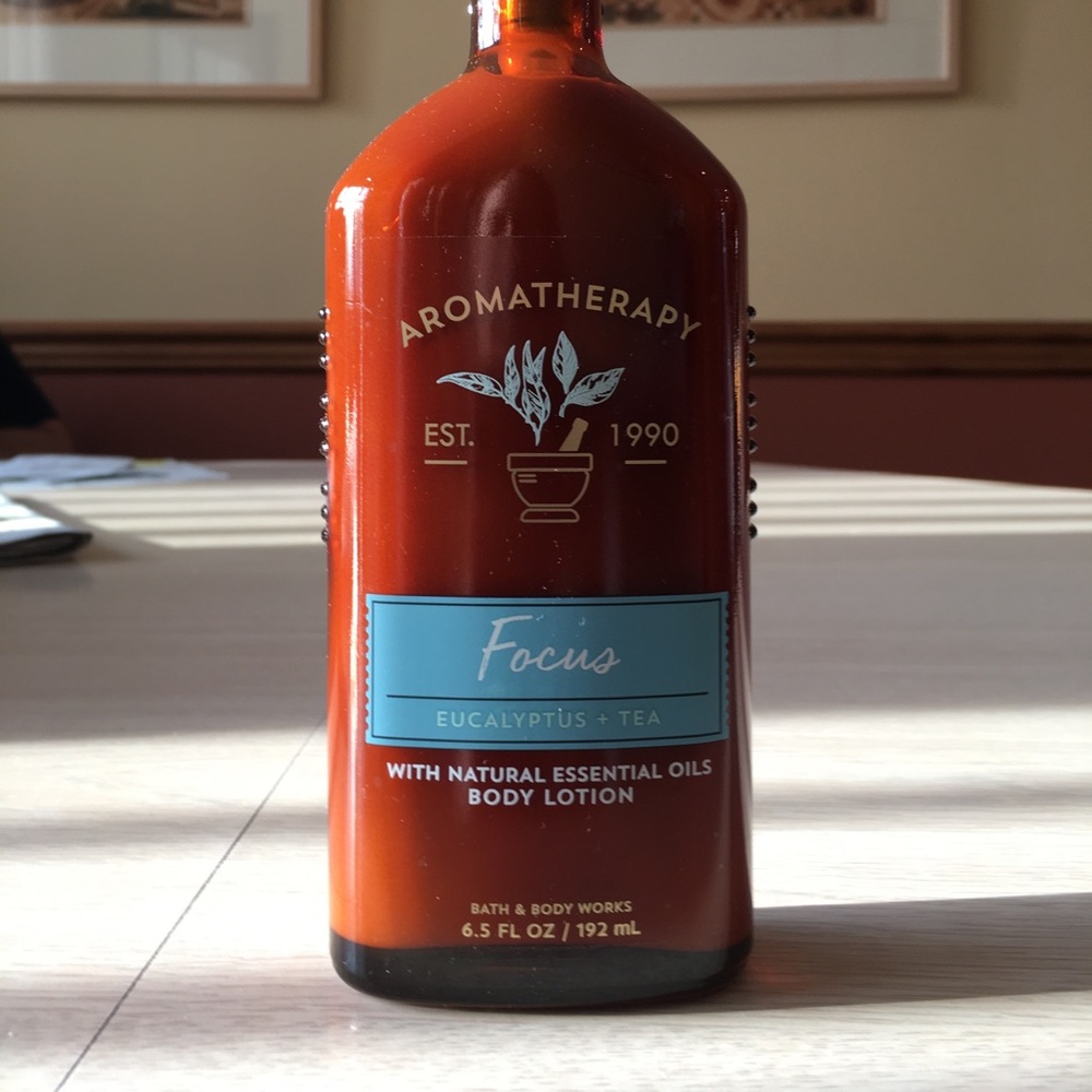 Aromatherapy “focus” body lotion